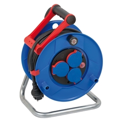BRENNENSTUHL Kabeltrommel 3-fach 25m schwarz/blau