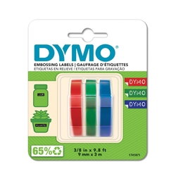 DYMO Prägeband Starter-Set - 9 mm x 3 m, sortiert, 3 Stück