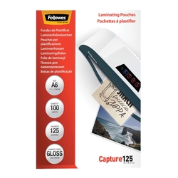 FELLOWES Laminierfolie Capture - A6, glänzend, 125 mym, 100 Stück