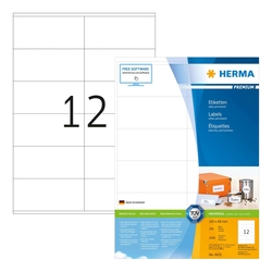 HERMA 4635 Etiketten Premium - 105 x 48 mm, weiß, matt, 2400 Stück