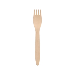 PAPSTAR Einweg Gabel Holz Pure - 16,5 cm, 100 Stück