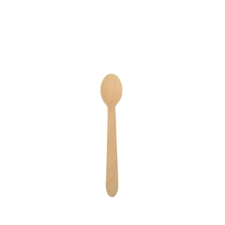 PAPSTAR Einweg Kaffeelöffel Holz Pure - 11 cm, 100 Stück