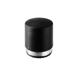 ALCO Türstopper Edelstahl - Ø 85 mm, schwarz