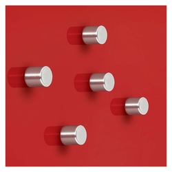 SIGEL SuperDym-Magnete C5 "Strong", Zylinder-Design, Ø 10 mm, 5 Stück