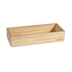 SIGEL Holz-Stifteschale - 17,5 x 4 cm, beige, magnetisch