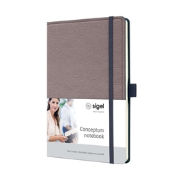 SIGEL Notizbuch Conceptum ca. A5 194 S. Dot-Lineatur 80g/m², Casual taupe