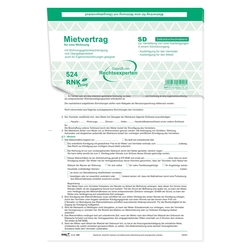 RNK Universal-Mietverträge für Wohnungen - SD, Übergabeprotokoll, 4x2 Blatt, A4