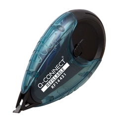 Q-CONNECT Korrekturroller transparent/schwarz nachfüllbar transparent/schwarz 4,2mm x14m