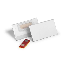 DURABLE Namensschild, Magnet, Kunststoff, transparent, 75 x 40 mm, 25 Stück
