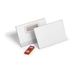 DURABLE Namensschild, Magnet, Kunststoff, transparent, 90 x 54 mm, 25 St&uuml;ck