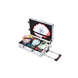 LEGAMASTER Moderatorenkoffer Travel Professional, über 3200 Teile, Aluminium