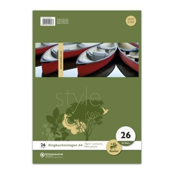 STAUFEN STYLE Ringbucheinlage - LIN26, A4, 50 Blatt, 70 g/qm, kariert mit Rand