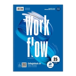 STAUFEN STYLE Collegeblock LIN25 - A4, 80 Blatt, 70 g/qm, 9 mm liniert mit Rand