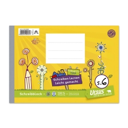 URSUS Formati Schreibblock S.6 - A5 quer 48 Blatt 80g/qm 6/6/6mm liniert