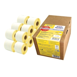 AVERY ZWECKFORM Rollen-Etiketten Paketaufkleber - 54 x 101 mm, weiß,  permanent, 12 Rollen/2.640 Etiketten