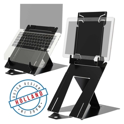 R-Go Tools Tabletständer / Laptopständer Riser Duo - verstellbar, schwarz