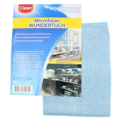 CLEAN Microfasertuch Wundertuch - 30 x 30 cm , hellblau
