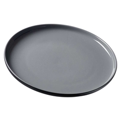 RITZENHOFF&BREKER Speiseteller flach Jasper - Ø 26 cm, Keramik, schwarz, 4 Stück