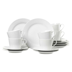 RITZENHOFF&BREKER Kaffeetasse+Untertasse Bianco - 6-tlg., Porzellan, weiß