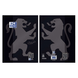 OXFORD Collegeblock Touch LIN 28 - A4+, 80 Blatt, 90 g/qm, schwarz