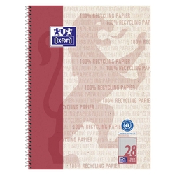 OXFORD Collegeblock LIN 22 - A5+, 90 g/qm, kariert, 80 Blatt, Rand links