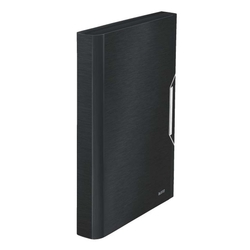 LEITZ 3957 Fächermappe Style - A4, 6 Fächer, PP, satin schwarz