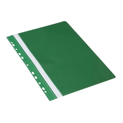 DONAU Schnellhefter - A4, Multilochung, PVC, grün
