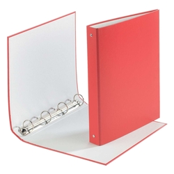 DONAU Ringmappe, A4, 4-Ring, 30mm, rot