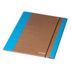 DONAU Gummizugmappe Life, A4, Karton, neonblau