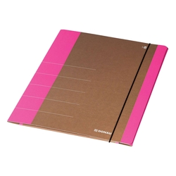 DONAU Gummizugmappe Life, A4, Karton, neonpink
