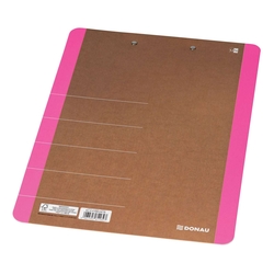 DONAU Klemmbrett Life, A4, Karton, neonpink