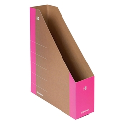 DONAU Stehsammler Life, A4, 8cm, Karton, neonpink