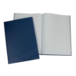 DONAU Geschäftsbuch - A4, 96 Blatt, 70g/qm, blanko, blau