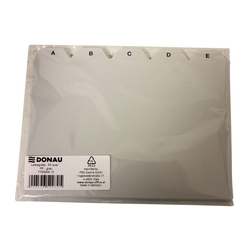 DONAU Leitregister, A5 quer, PP, grau