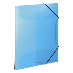 HERMA 19506 Gummizugmappe - A4, PP transluzent, hellblau