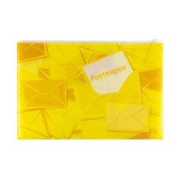 HERMA Postmappe - A4+, gelb, mit Zipper