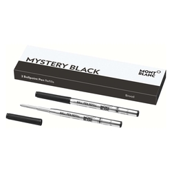 MONT BLANC Kugelschreibermine - B, 2 Minen, mystery black