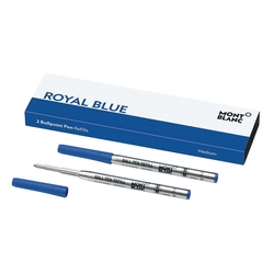 MONT BLANC Kugelschreibermine - M, 2 Minen, royal blue
