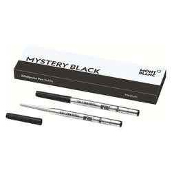 MONT BLANC Kugelschreibermine - M, 2 Minen, mystery black
