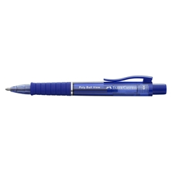 FABER CASTELL Kugelschreiber Poly Ball View - XB, admiral blue
