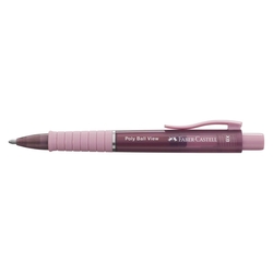 FABER CASTELL Kugelschreiber Poly Ball View - XB, rose shadows