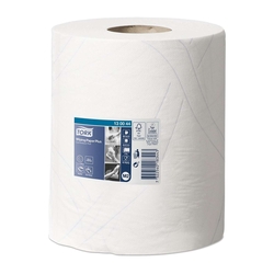 TORK Wischtücher - 2-lagig, 23,5 x 34 cm, weiß, 6 Rollen à 125 m