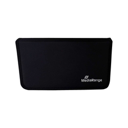 MEDIARANGE Archivierungsmappe für 48 Discs, Nylon, schwarz