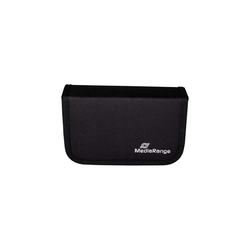 MEDIARANGE Archivierungsmappe für 6 USB-Speichersticks und 3 SD Speicherkarten, Nylon, schwarz
