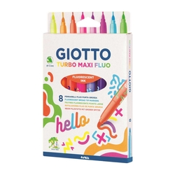 GIOTTO Faserschreiberetui Maxi Fluo - 6 fluoreszierenden Farben