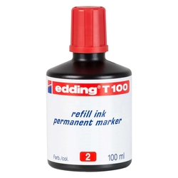 EDDING T 100 Nachfülltinte - 100 ml, rot