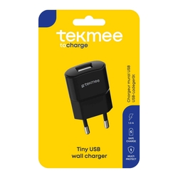TEKMEE Ladeadapter USB schwarz
