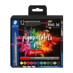 STAEDTLER Pinselmaler pigment brush pen 371 - 12 Farben sortiert