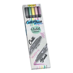 ONLINE Faserschreiber Calli.Brush Duo - pastell Farben, 5 Stück sortiert