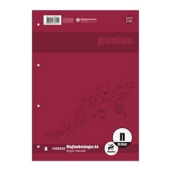 STAUFEN PREMIUM Ringbucheinlage PREMIUM Notenlineatur - A4, 90 g/qm, 20 Blatt